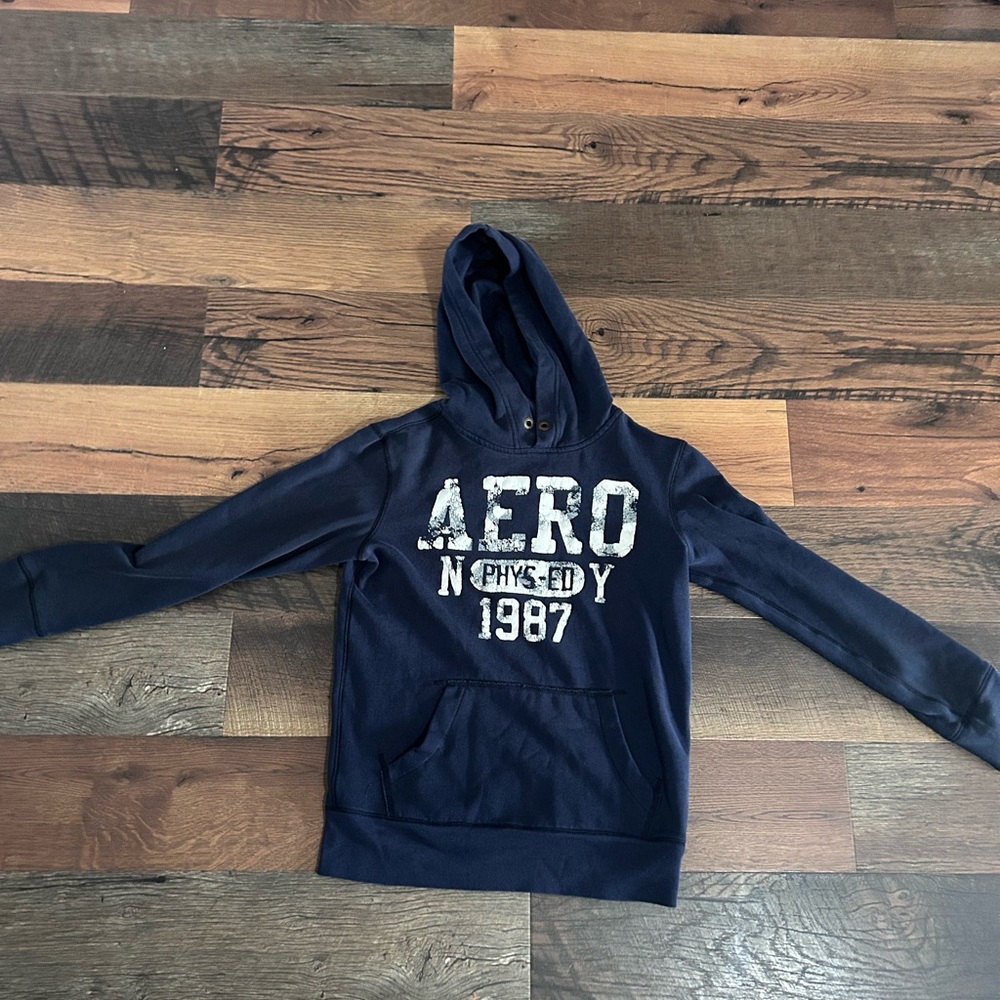 Y2K Aeropostale Dark Blue Hoodie